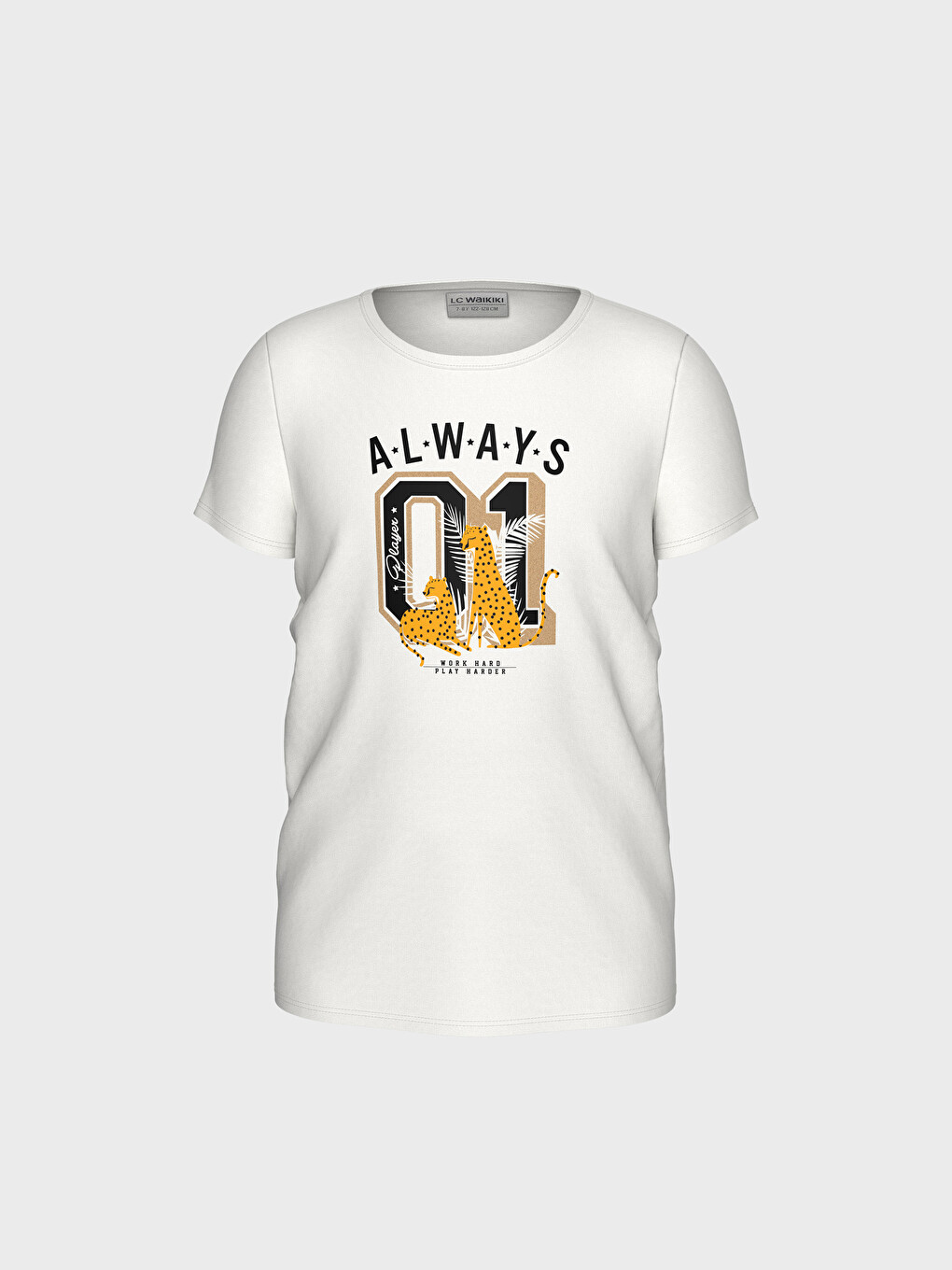 Girl's Printed Cotton T-shirt