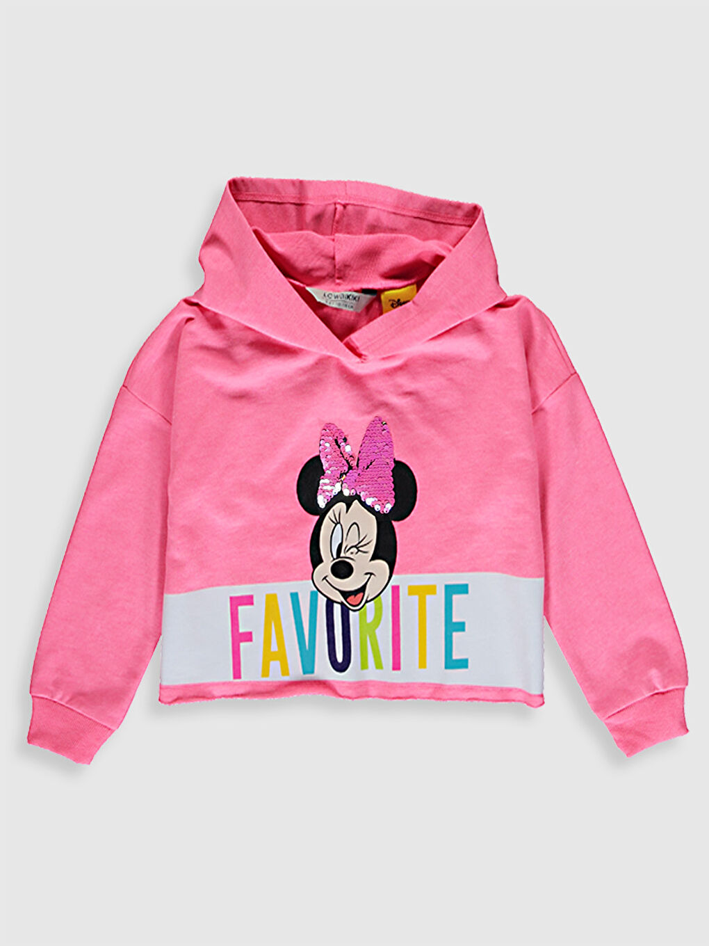 Pembe Kız Çocuk Minnie Mouse Sweatshirt-7