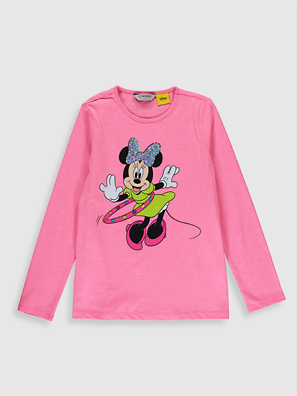 Қыздарға арналған минни маус принтті футболка-1