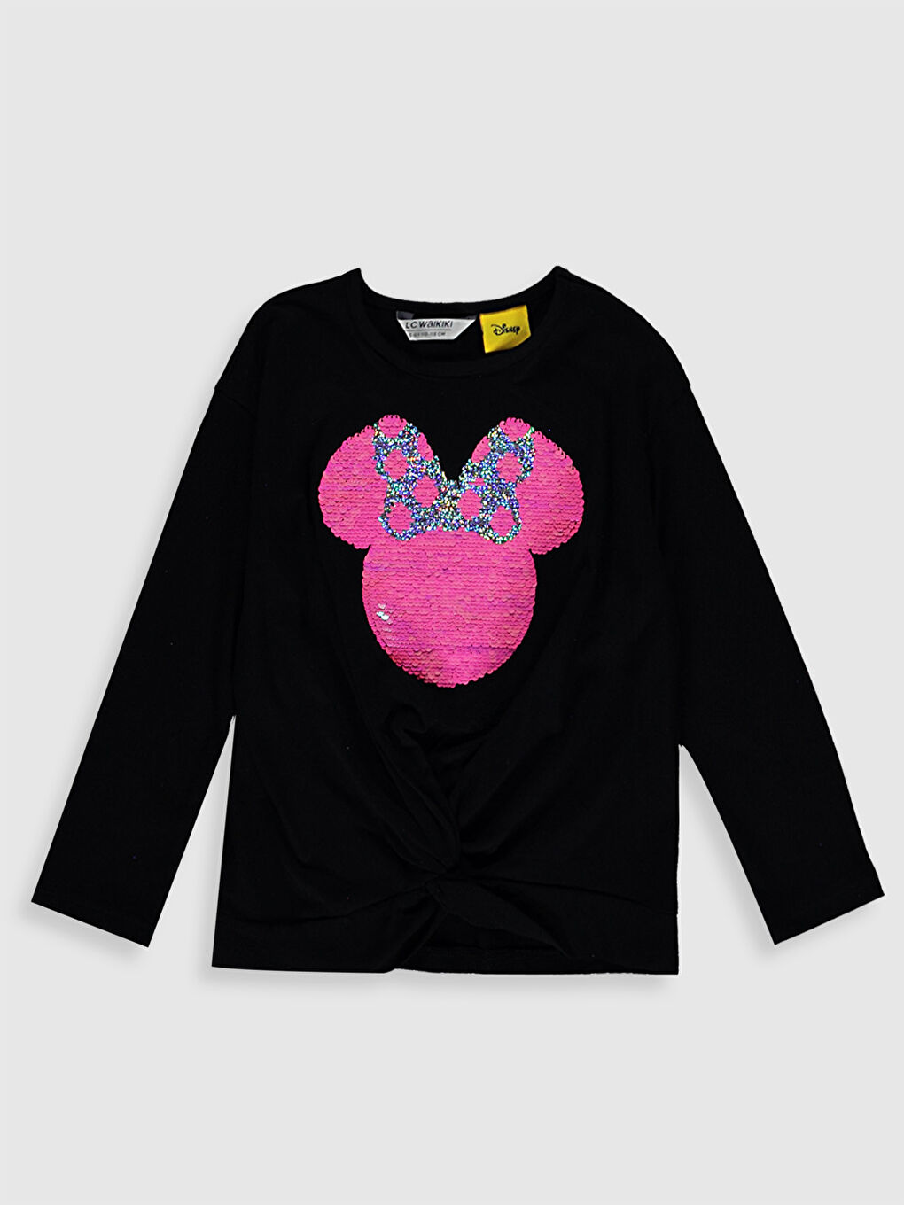 Хлопковая футболка с принтом Минни Маус для девочек-1