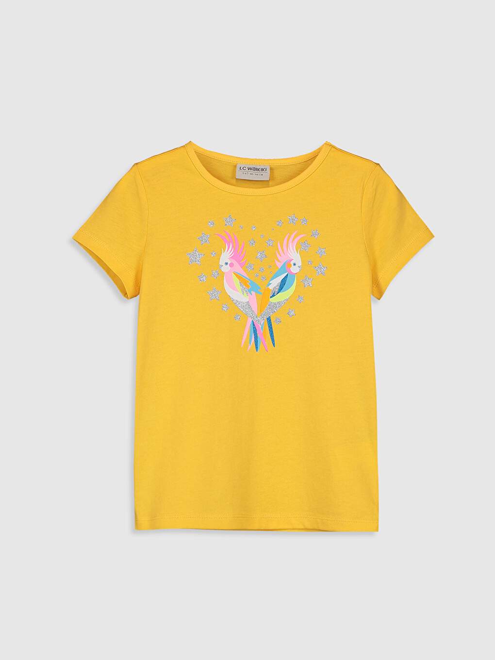 LCW Kids T-shirt Pambuku E Stampuar Për Vajza - 0S6559Z4-GAU | LC