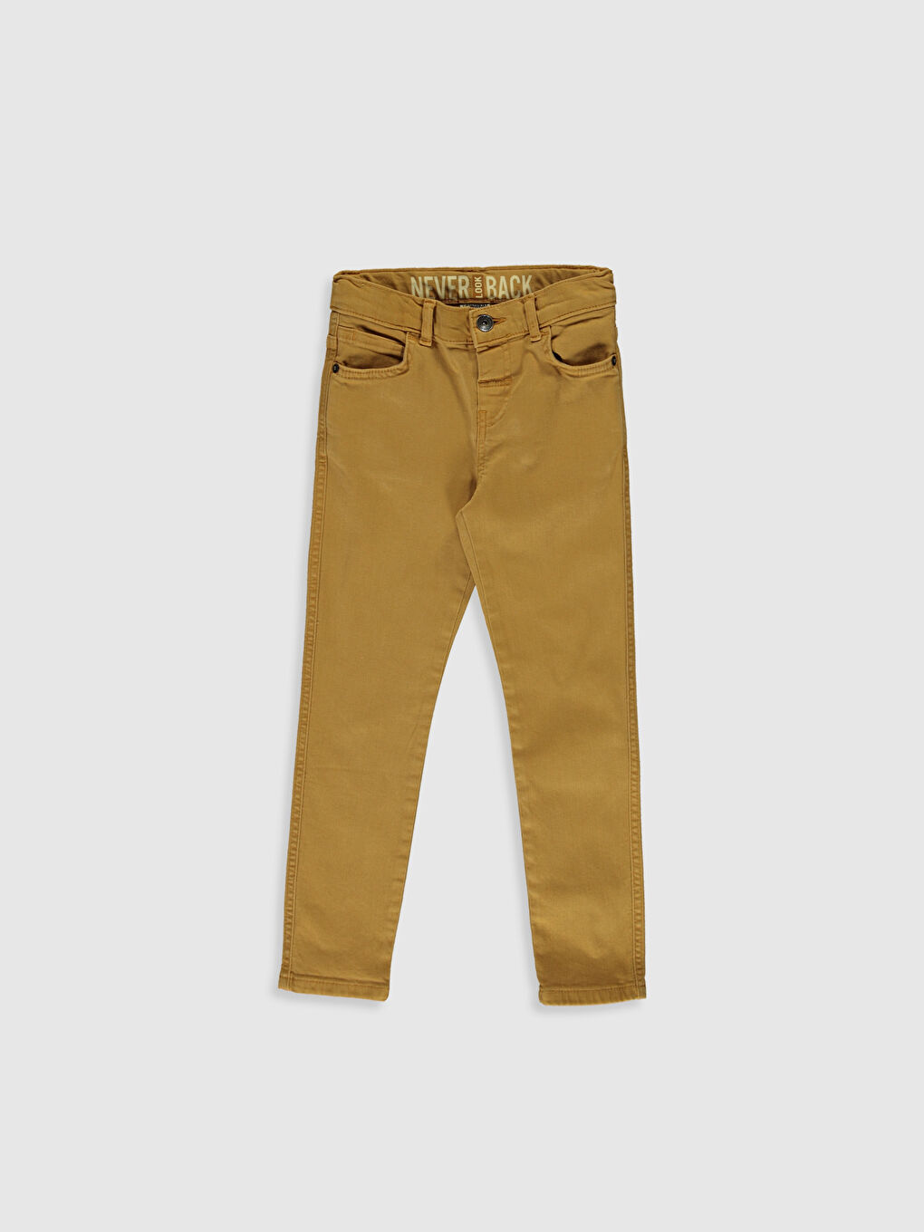 Sarı Ekstra Dar Gabardin Erkek Çocuk Pantolon