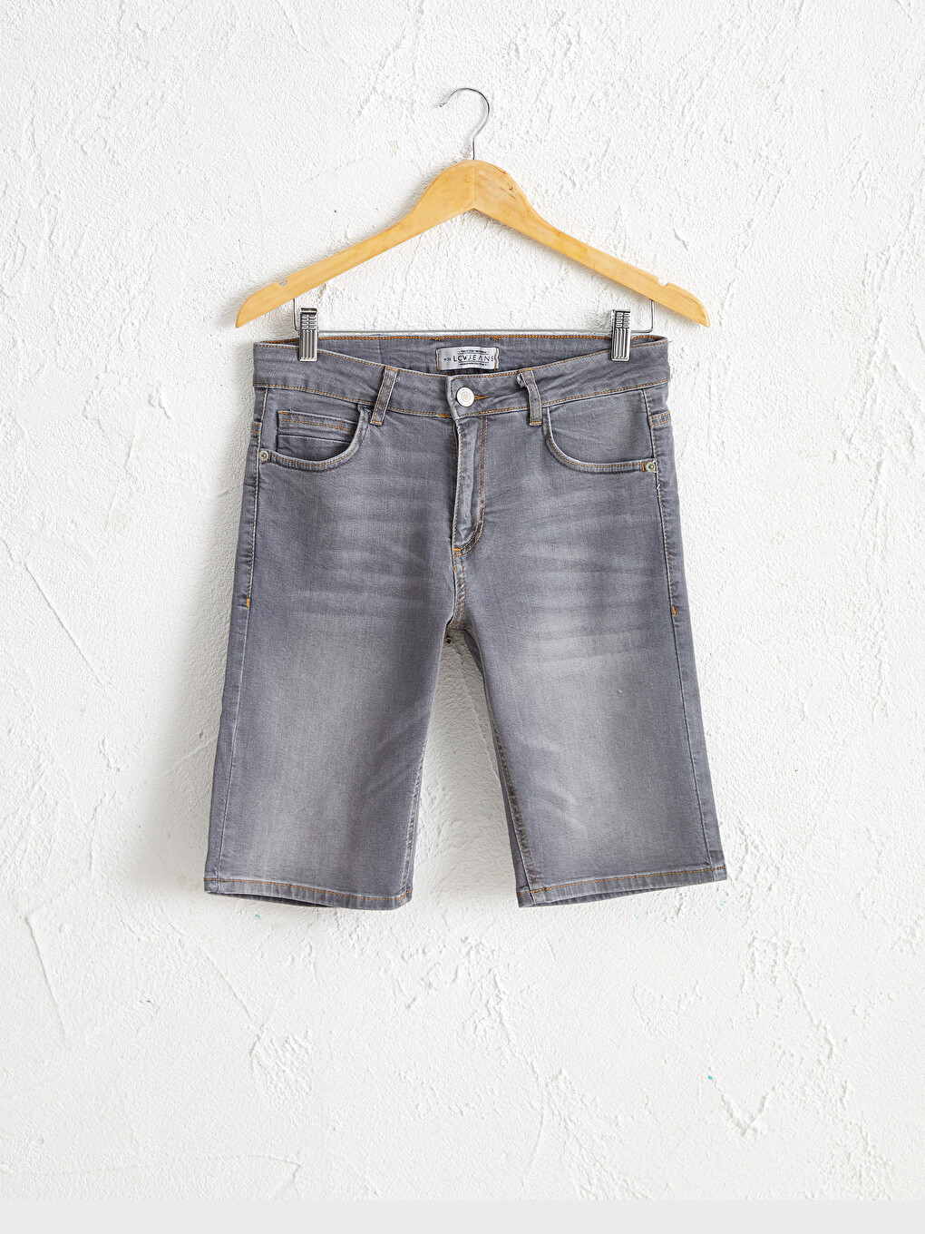 Skinny Fit Bermuda Jean Shorts