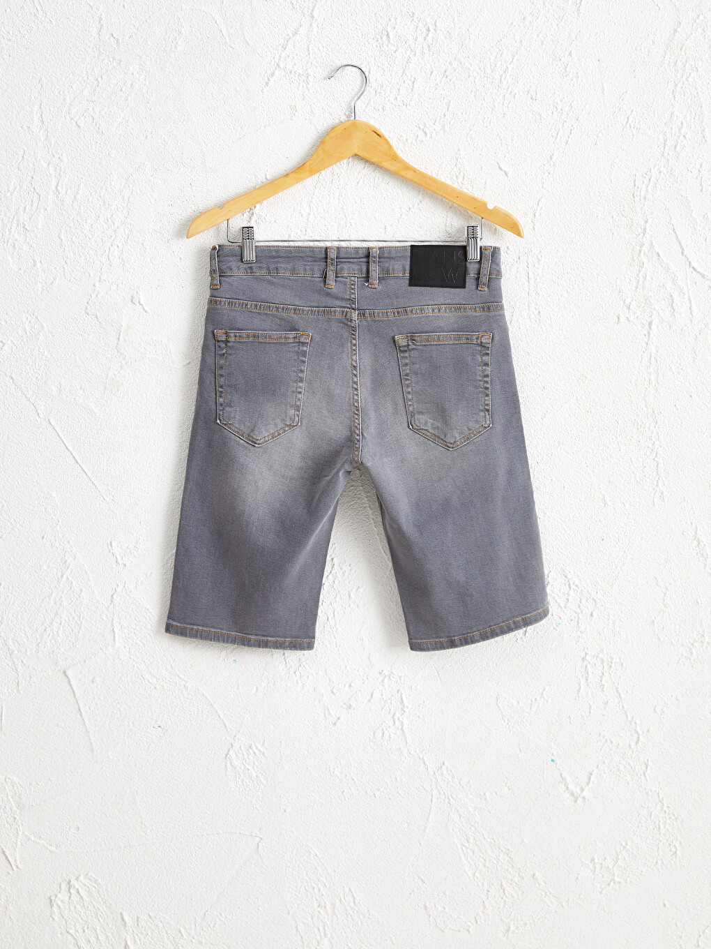 Skinny Fit Bermuda Jean Shorts-1
