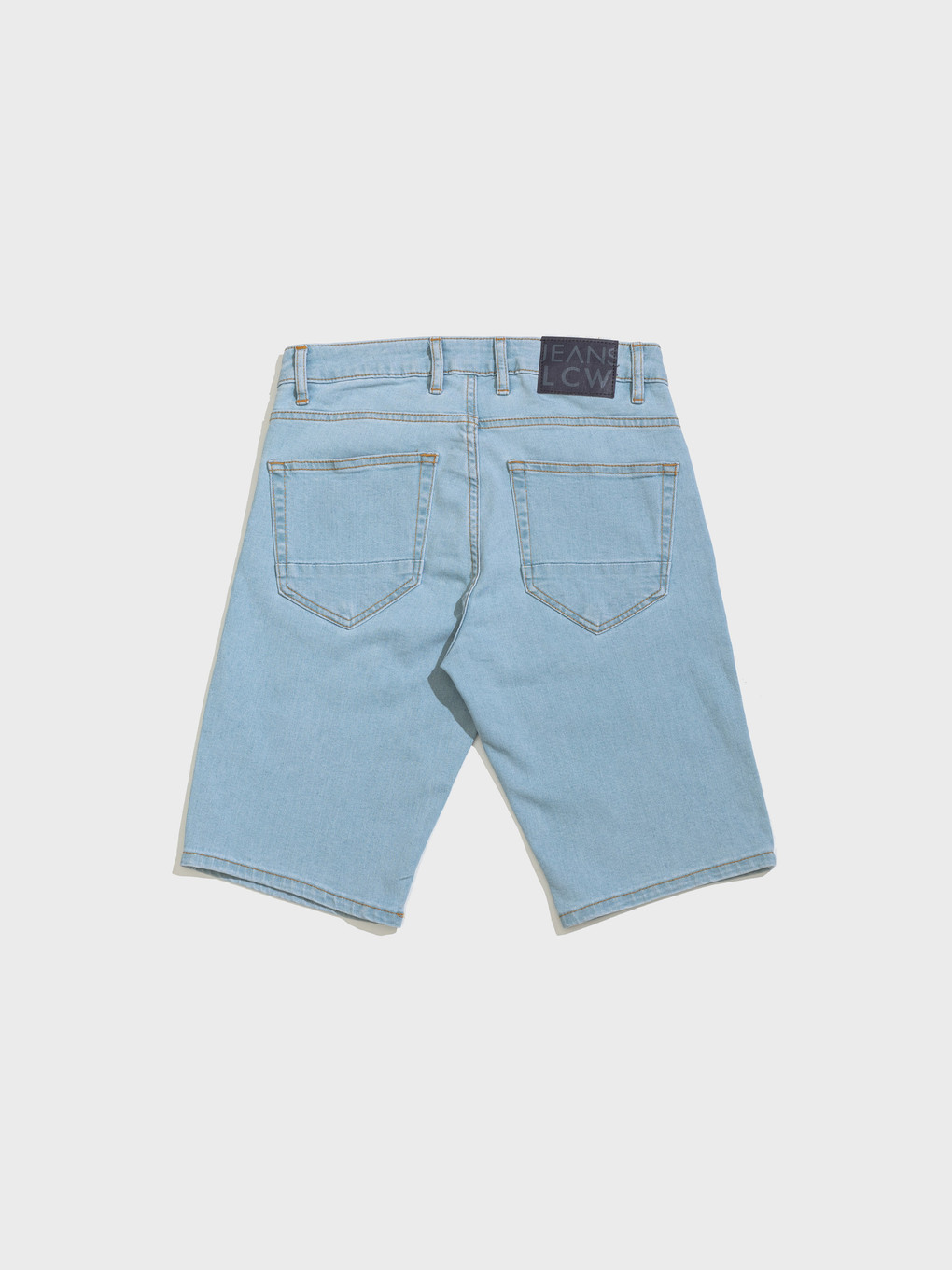 İndigo Skinny Fit Bermuda Erkek Jean Şort-1