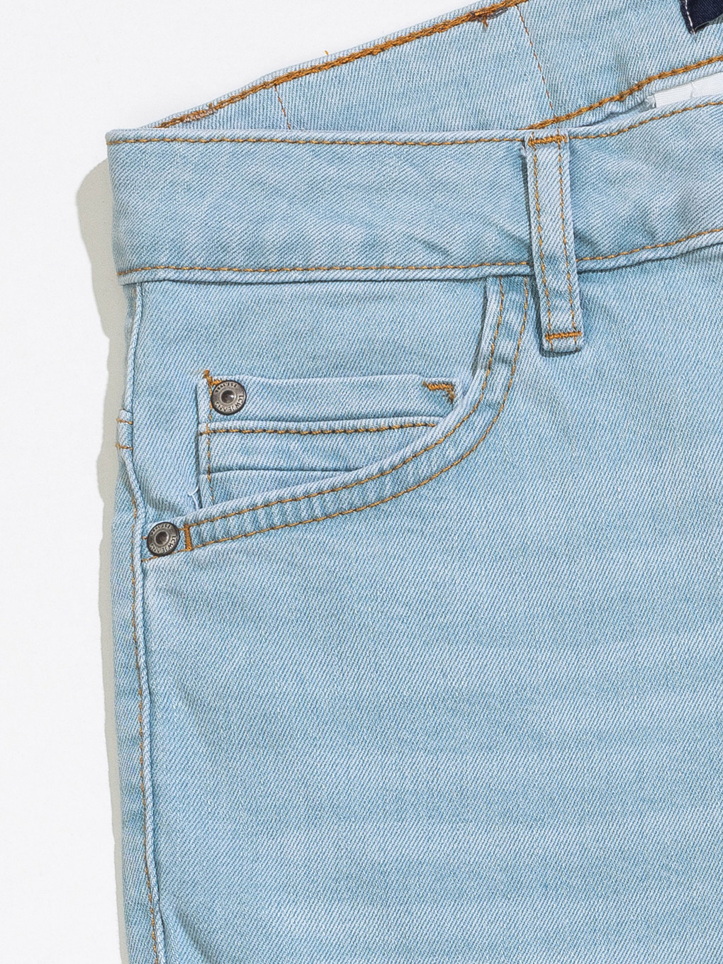 İndigo Skinny Fit Bermuda Erkek Jean Şort-2