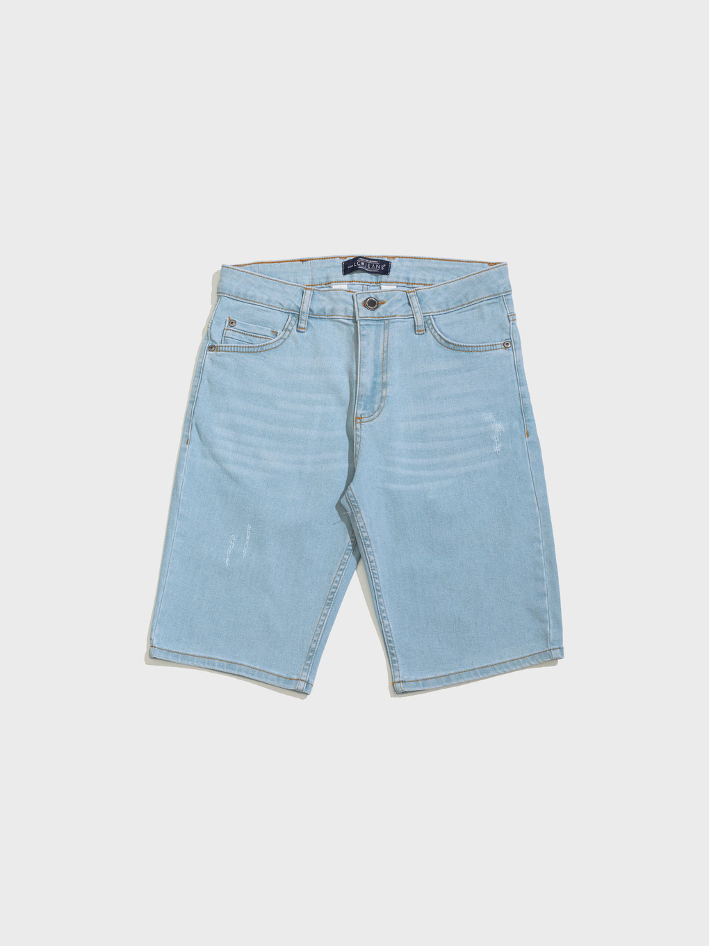 İndigo Skinny Fit Bermuda Erkek Jean Şort