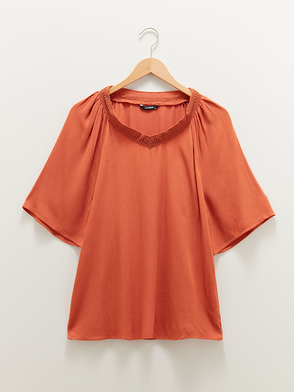 Advanced Half Sleeve Lace Blouse Women Viscose-5