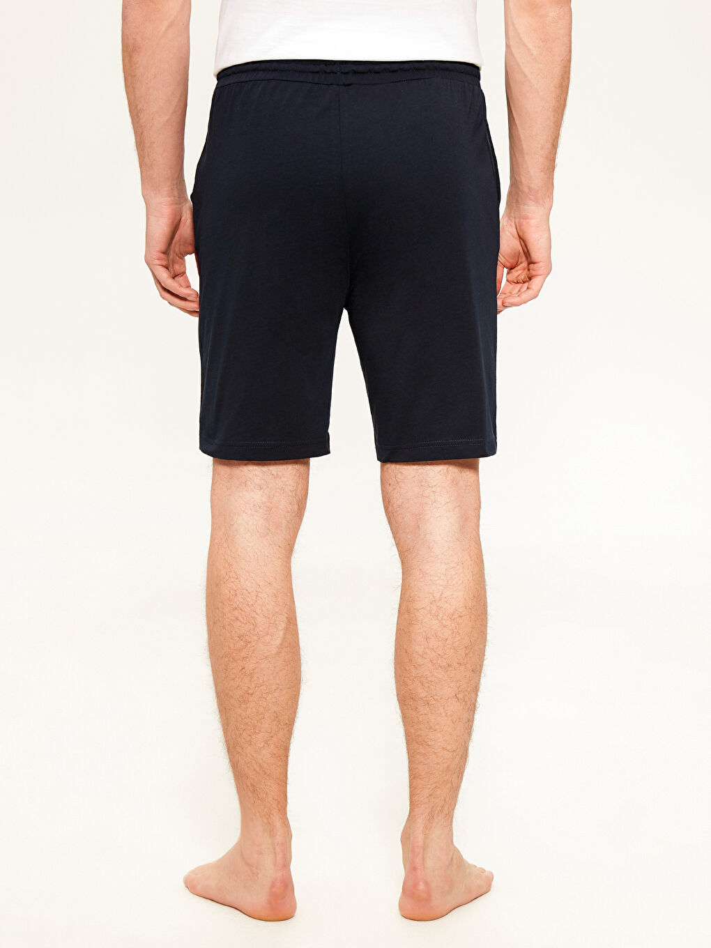 Lacivert Standart Kalıp Erkek Pijama Alt Şort-2