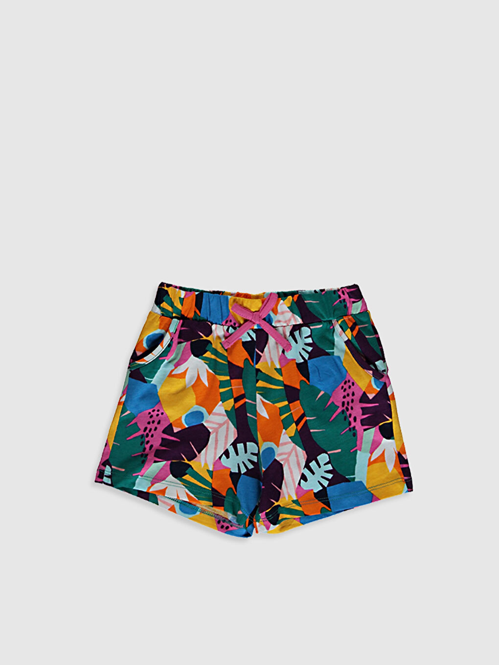 Pantaloni scurți din bumbac cu model pentru fete