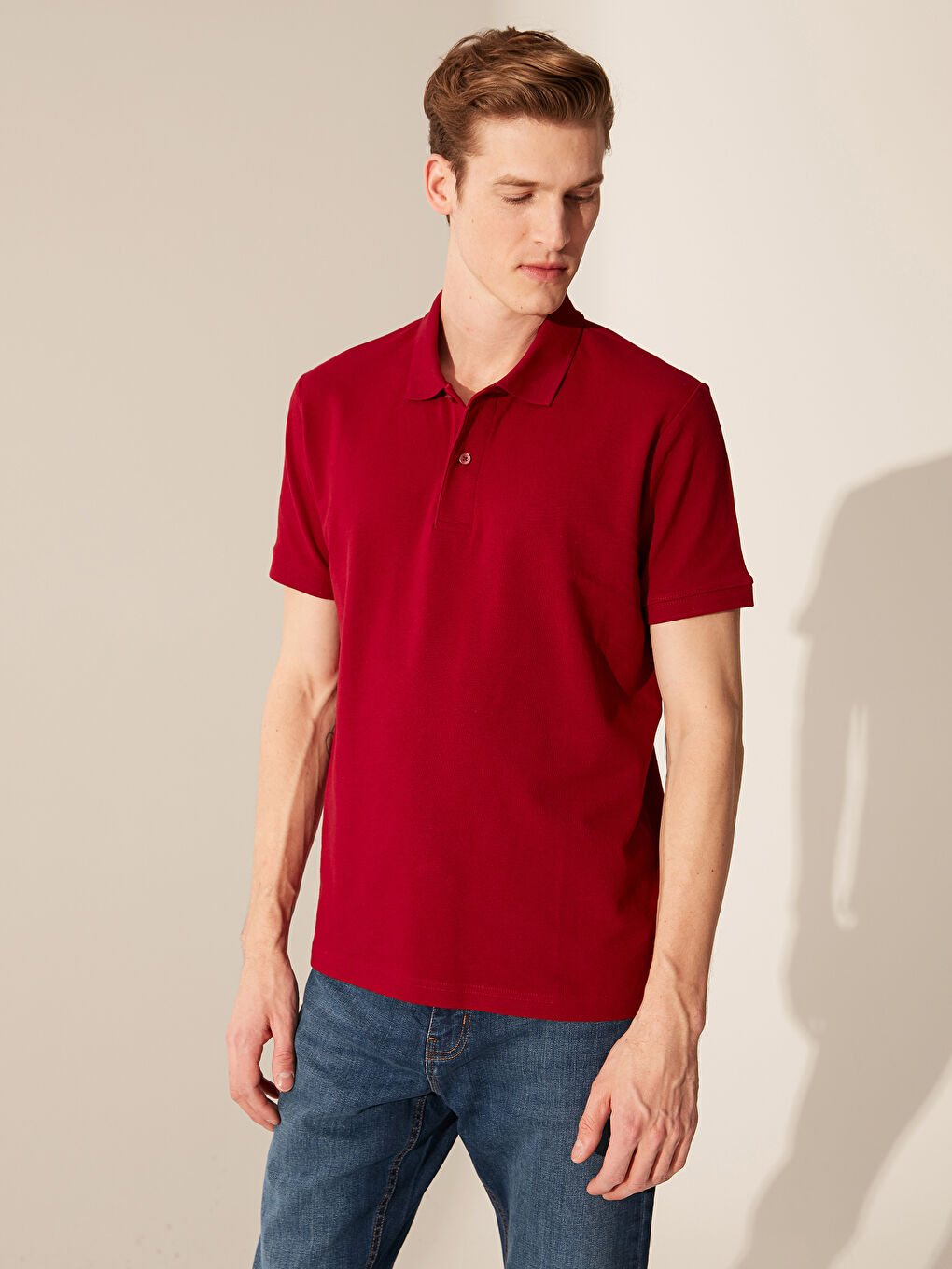 LCWAIKIKI Basic Polo Yaka Basic Pike Tişört -0S7197Z8-D0A