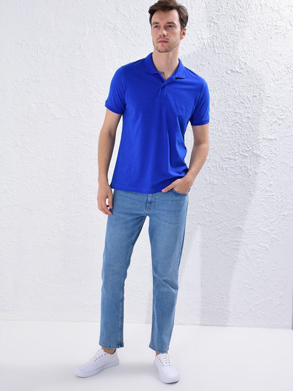 LCWAIKIKI Basic T-shirt basique en piqué à col polo -0S7197Z8-Q8Y