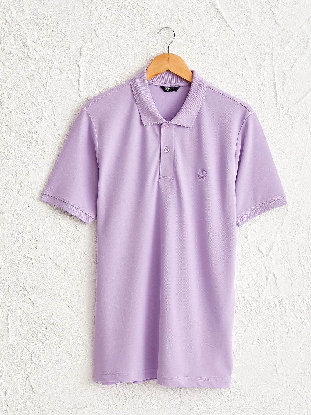 Polo Neck Basic Pique T-Shirt