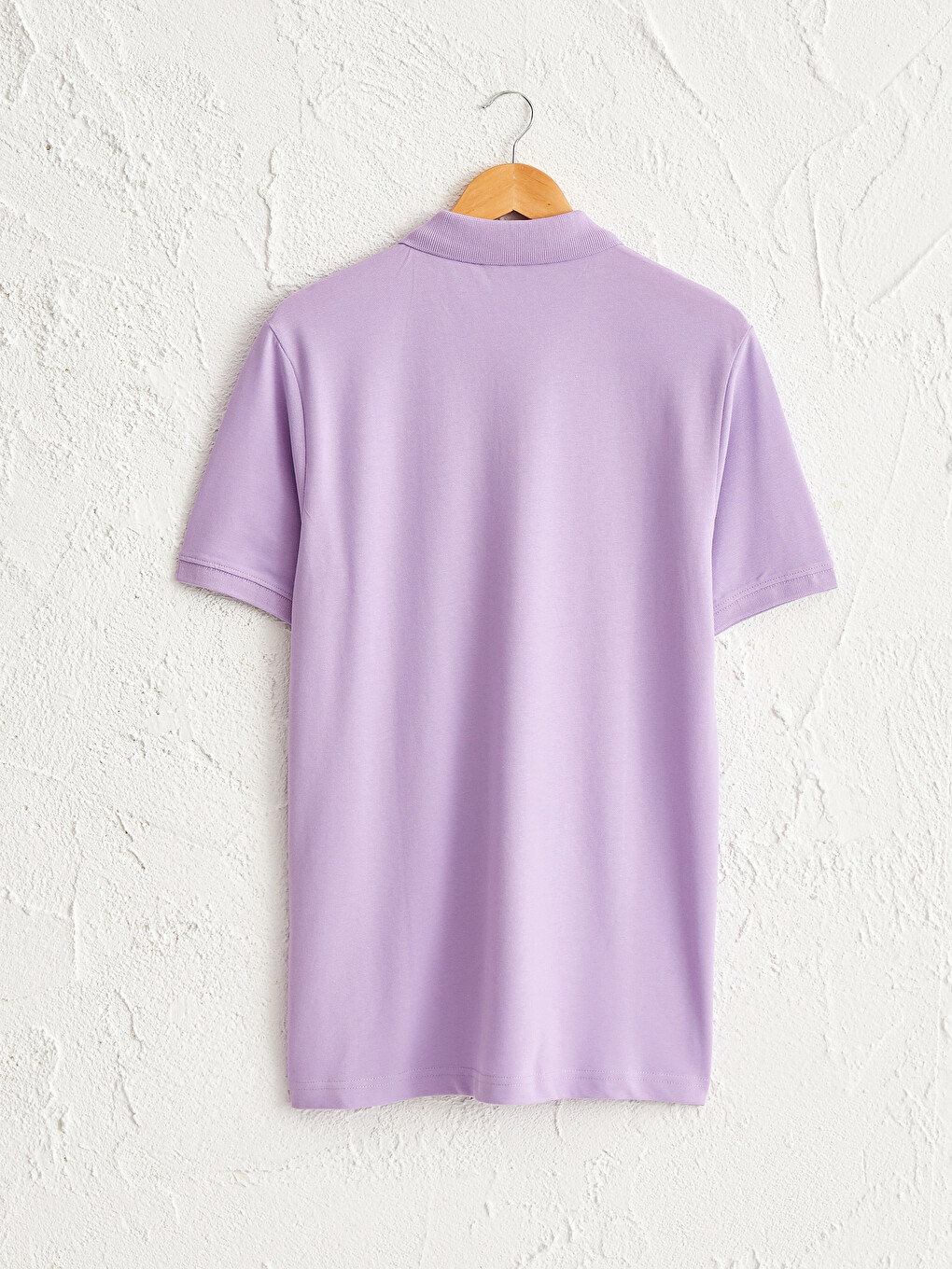 Polo Neck Basic Pique T-Shirt-1
