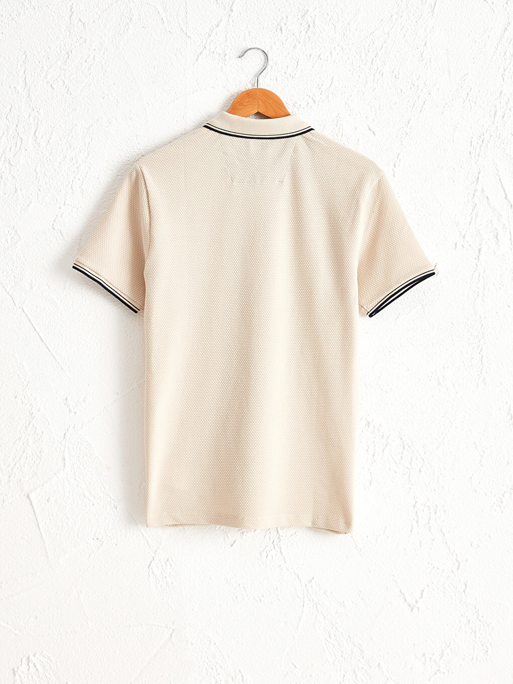 Tricou Cu Guler Înalt Și Mânecă Scurtă-1