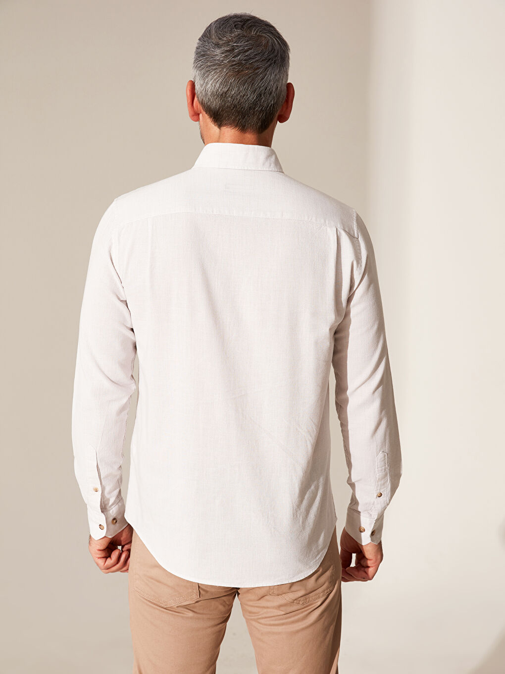 Chemise manches longues coupe régulière  -3