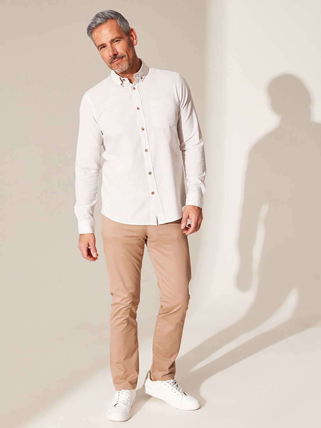 Chemise manches longues coupe régulière  -4