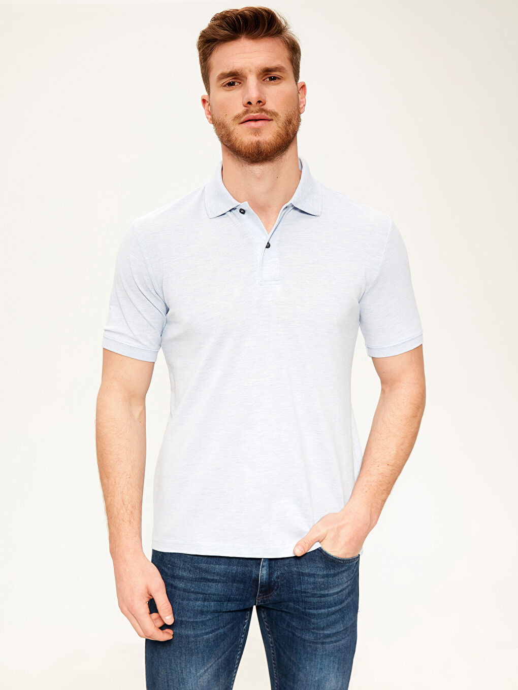 Mavi Pike Erkek Tişört