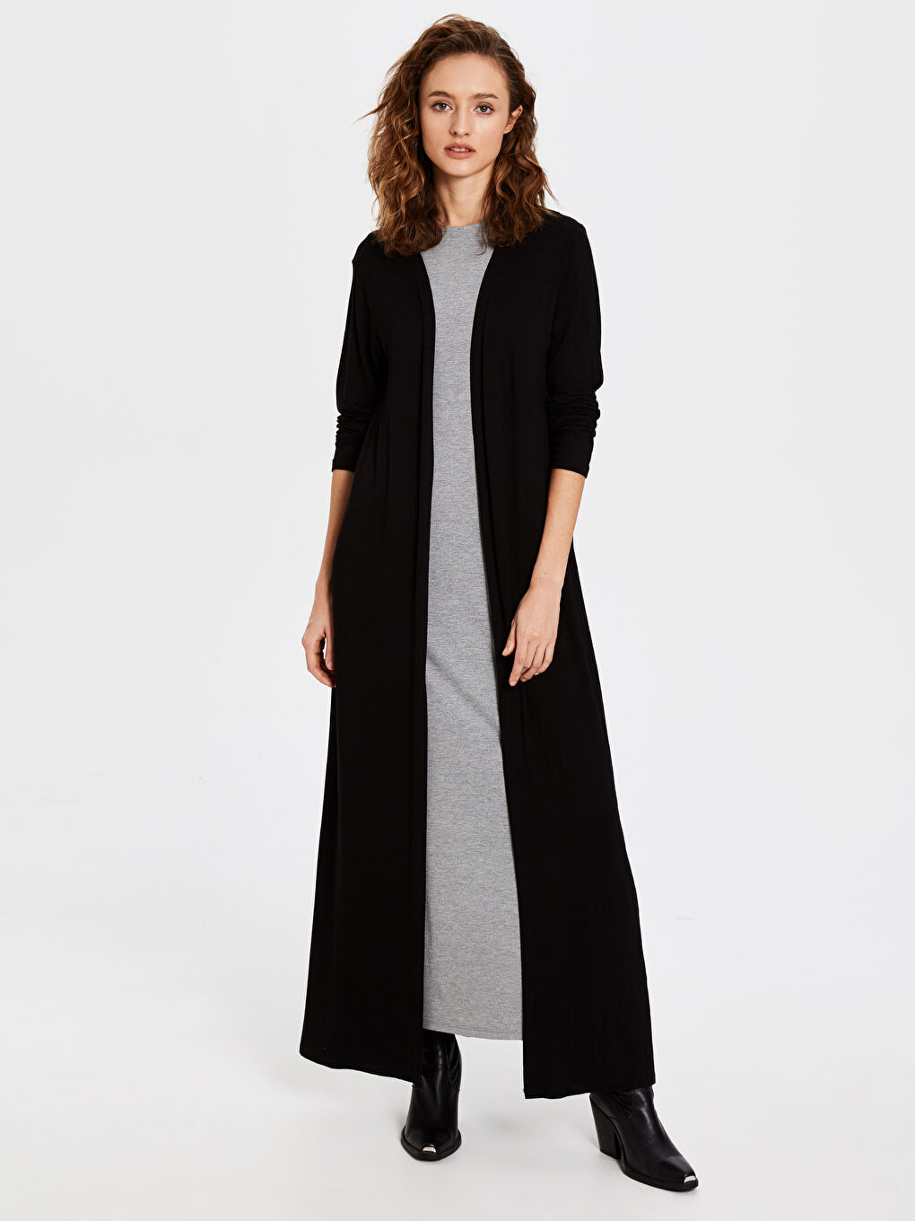 LCW Modest Duge Fleksibilne Viskozne Ženske Haljine -0S7580Z8-CVL