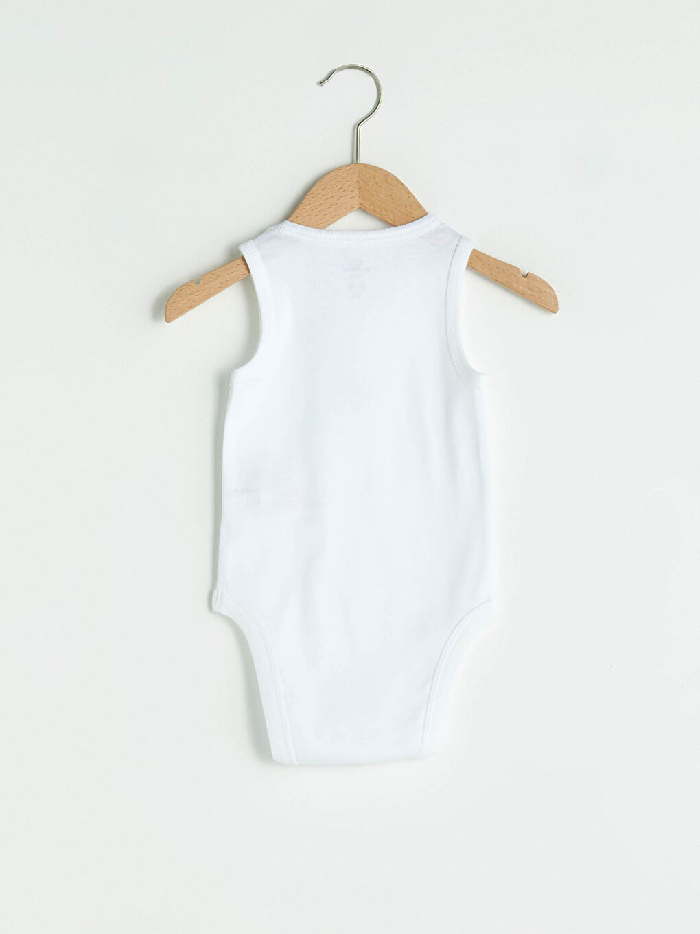 Beyaz Baskılı Pamuklu Çıtçıtlı Body-1