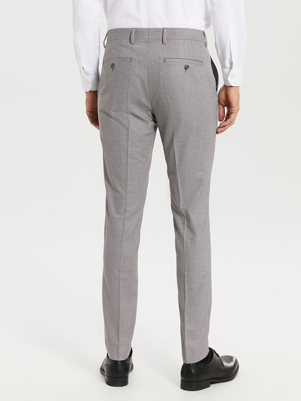 Gri Ekstra Slim Fit Erkek Pantolon-3