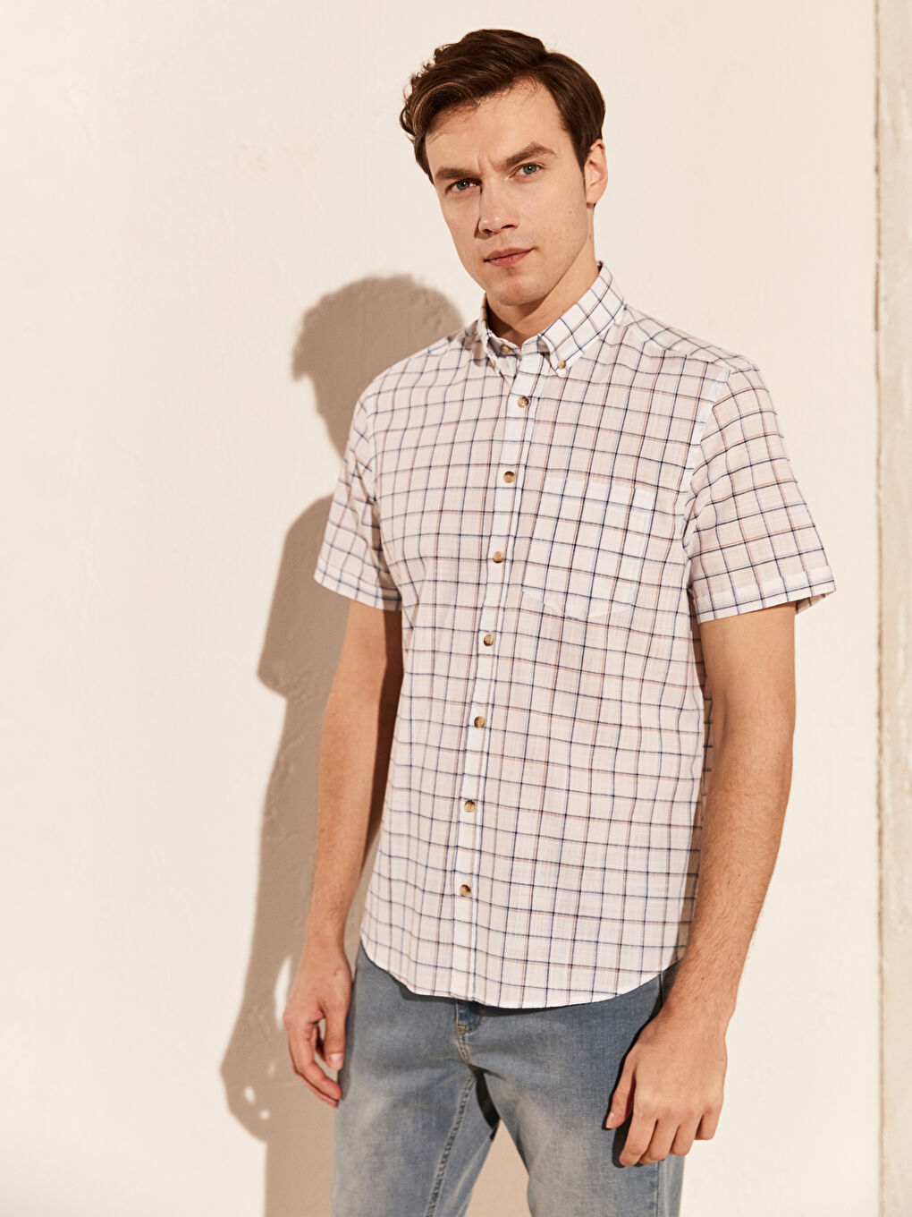 Сорочка з попліну для чоловіків-1