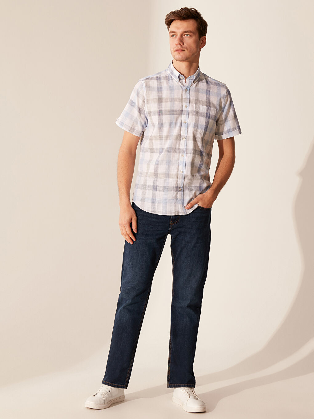 Мужская рубашка из поплина-3