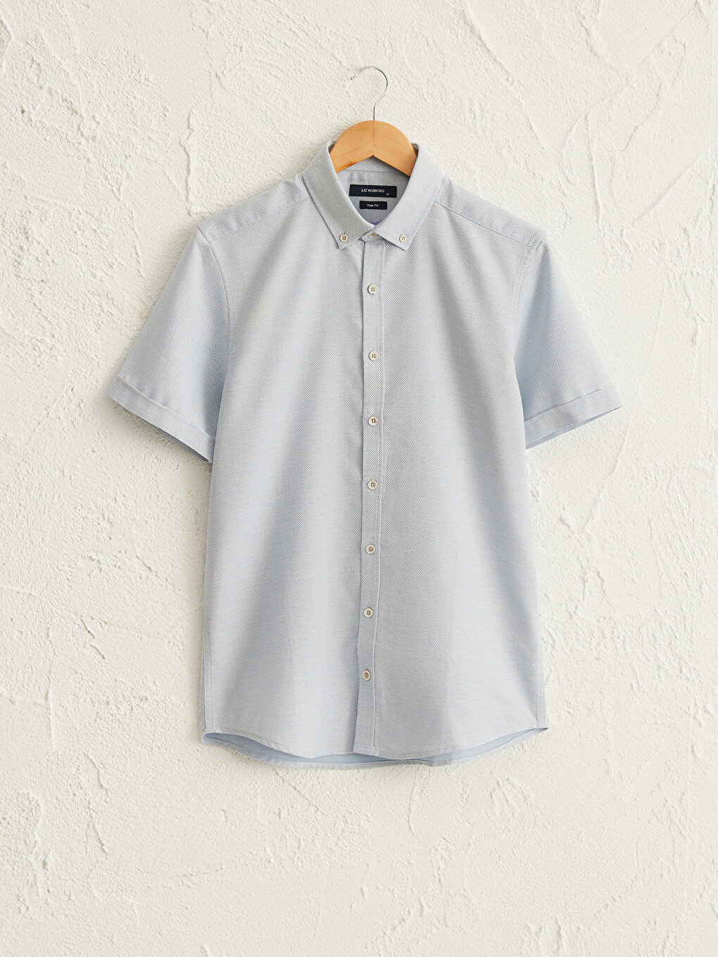 Slim Fit Short Sleeve Poplin Shirt