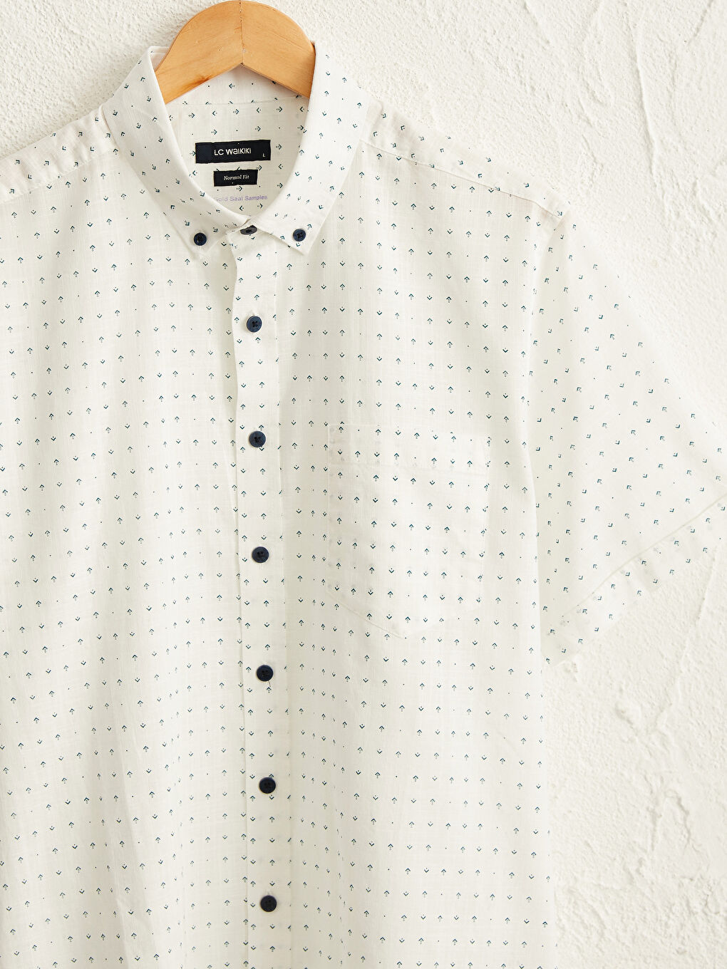 Regular Fit Short Sleeve Poplin Shirt-2