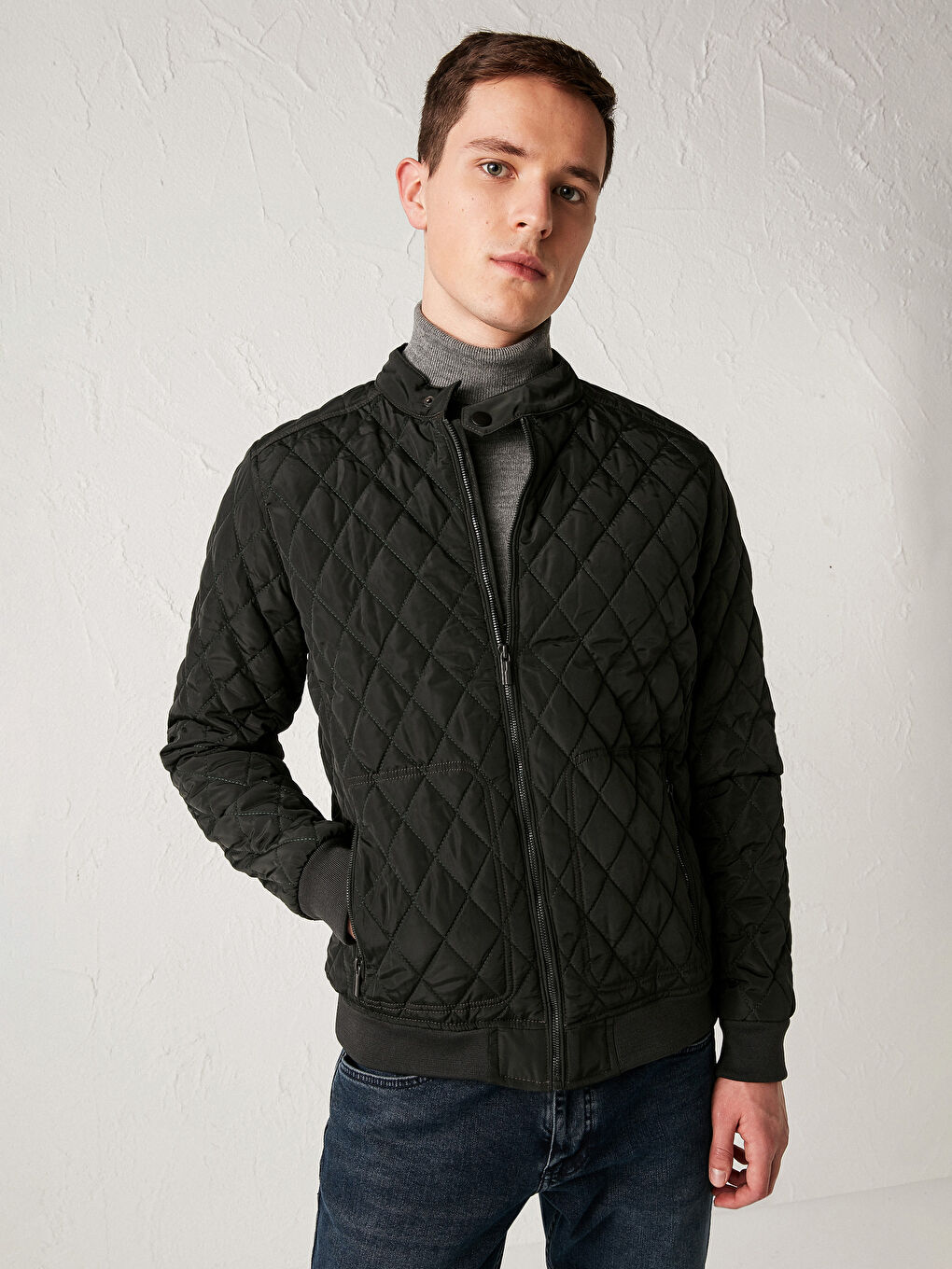 Yeşil Erkek Şişme Mont