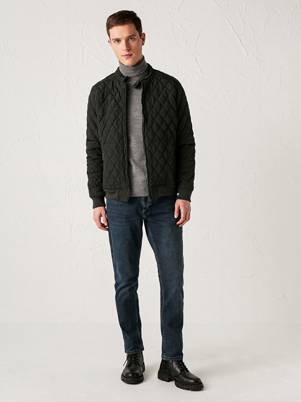 Yeşil Erkek Şişme Mont-3