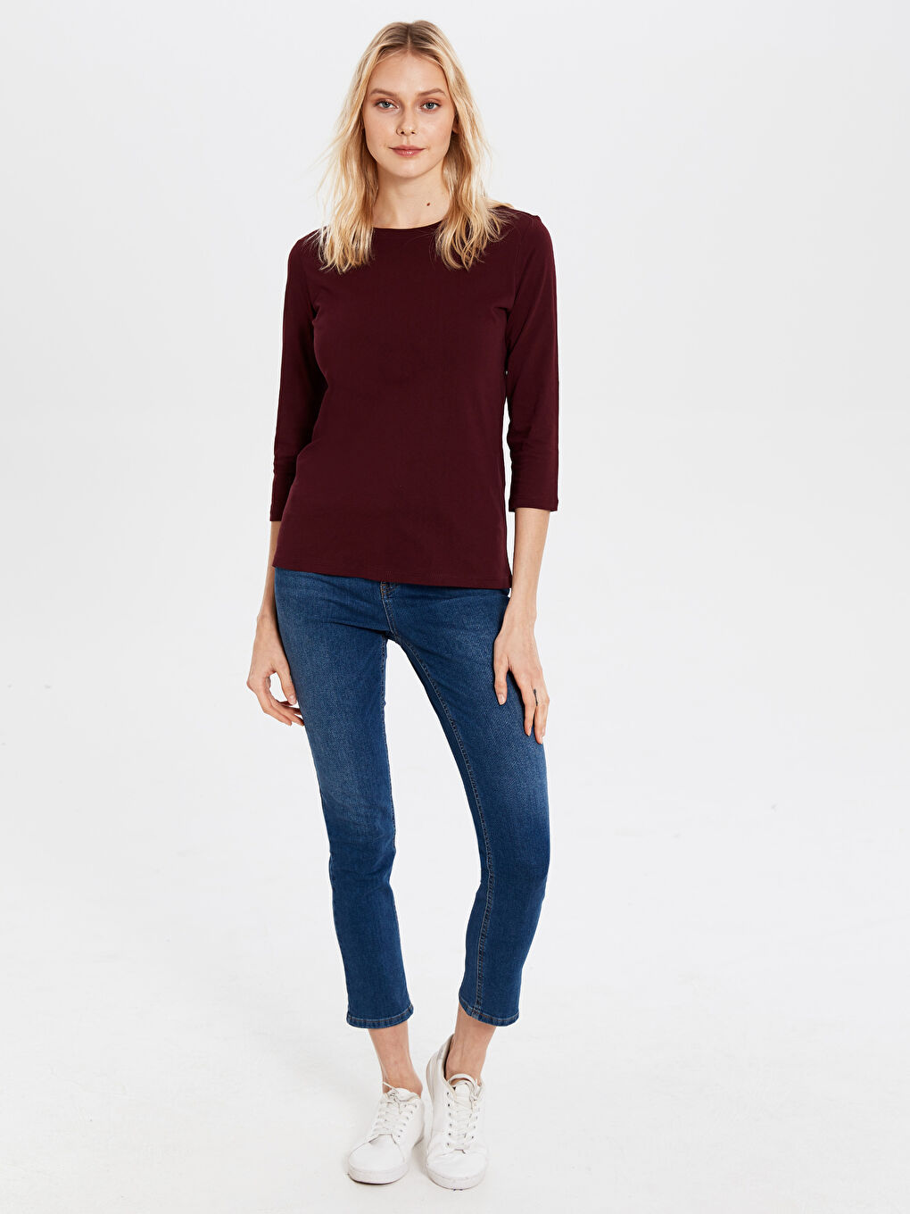 Woman BORDEAUX T-Shirt-5