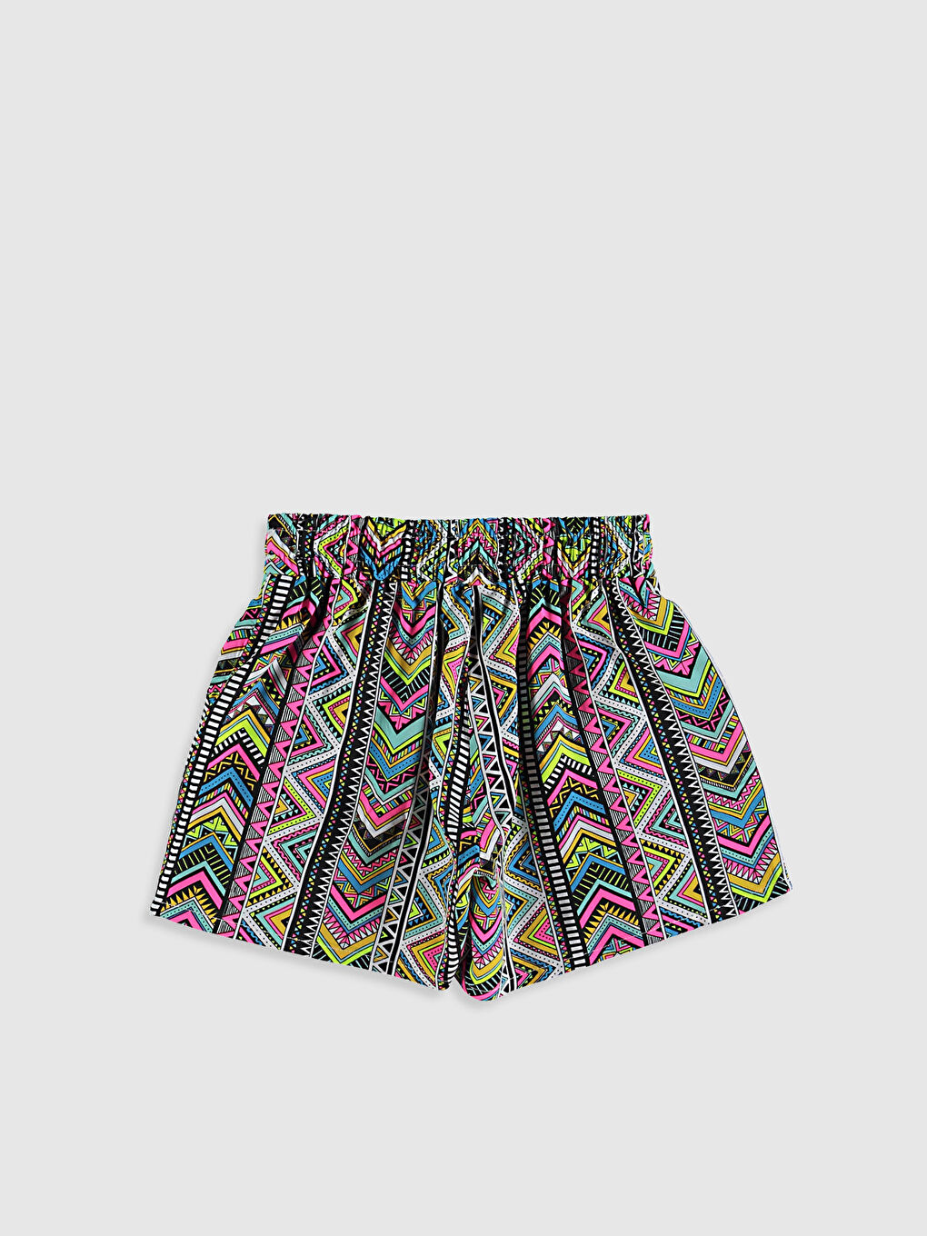 Girl's Figured Viscose Shorts-2