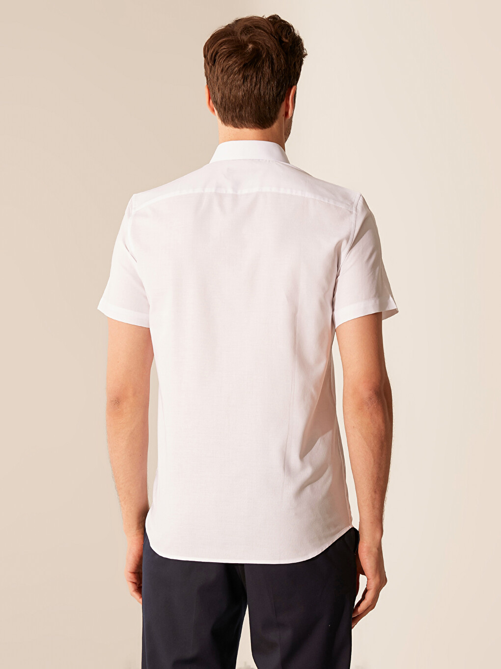 Slim Fit Short Sleeve Oxford Shirt-3