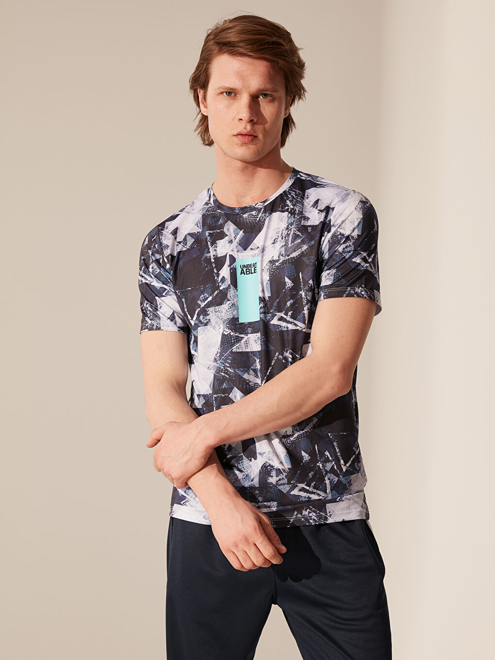 Lacivert Penye Erkek Tişört