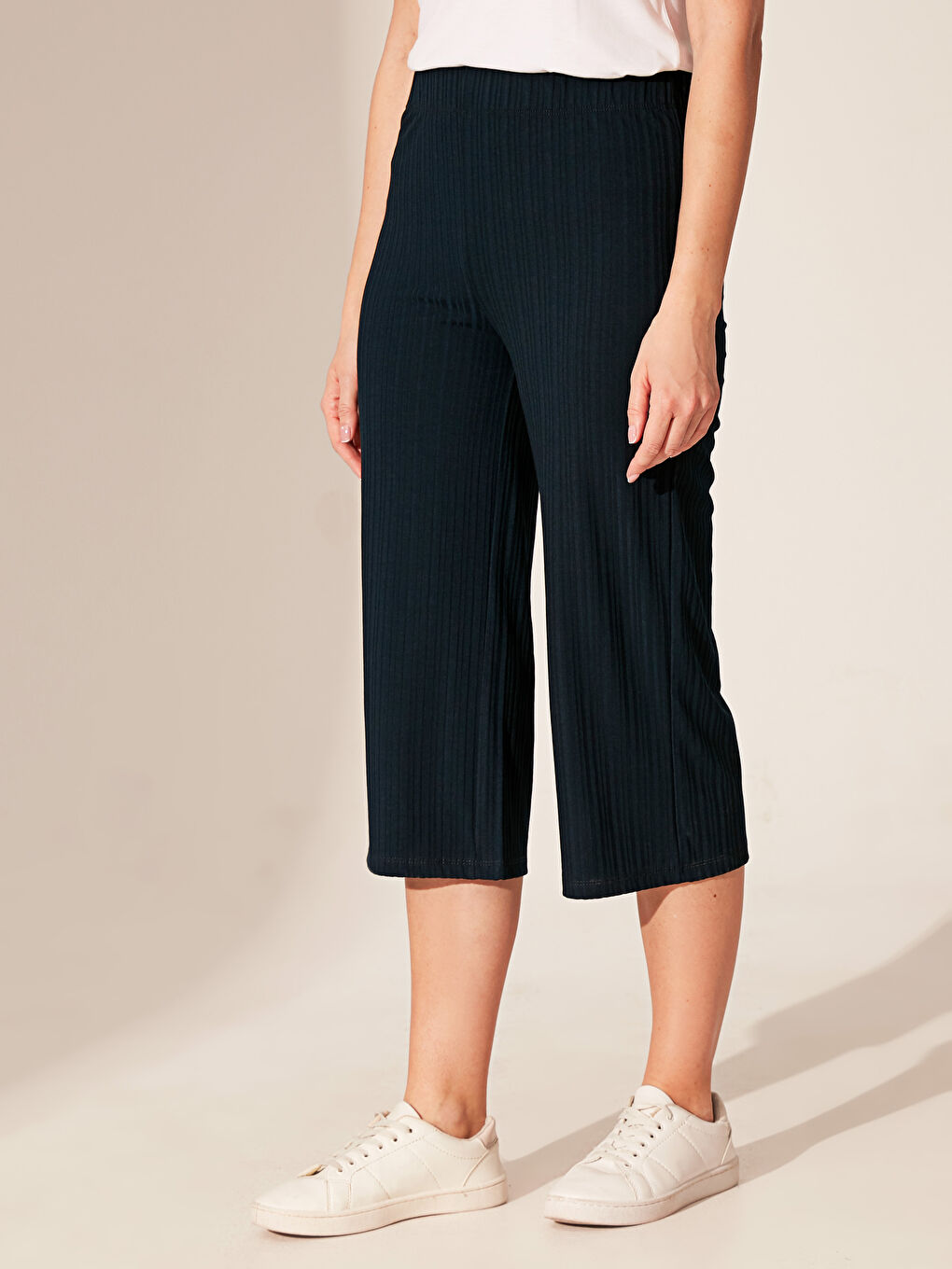 Pantalon Capri MARINE Femme-5