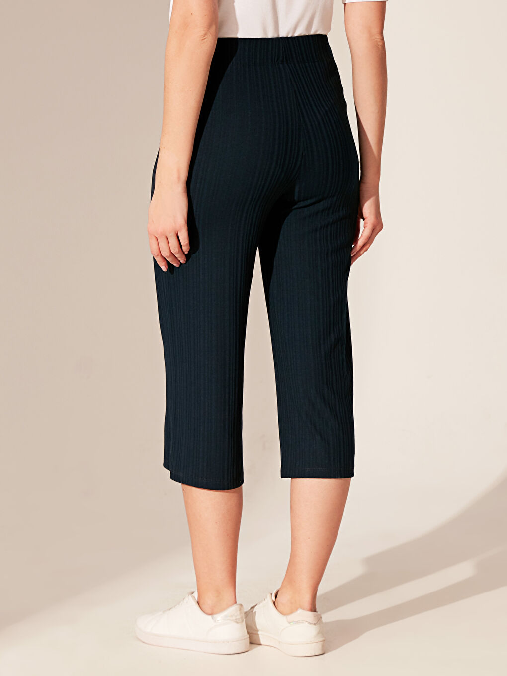 Pantalon Capri MARINE Femme-4