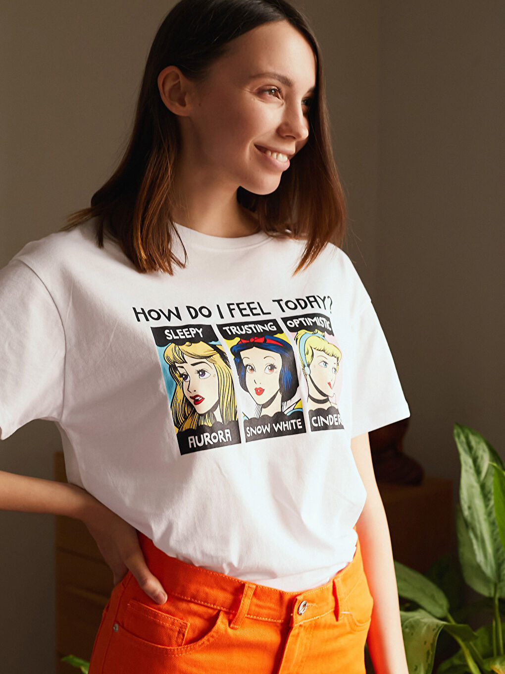 Disney Princesses Printed Cotton T-Shirt-7