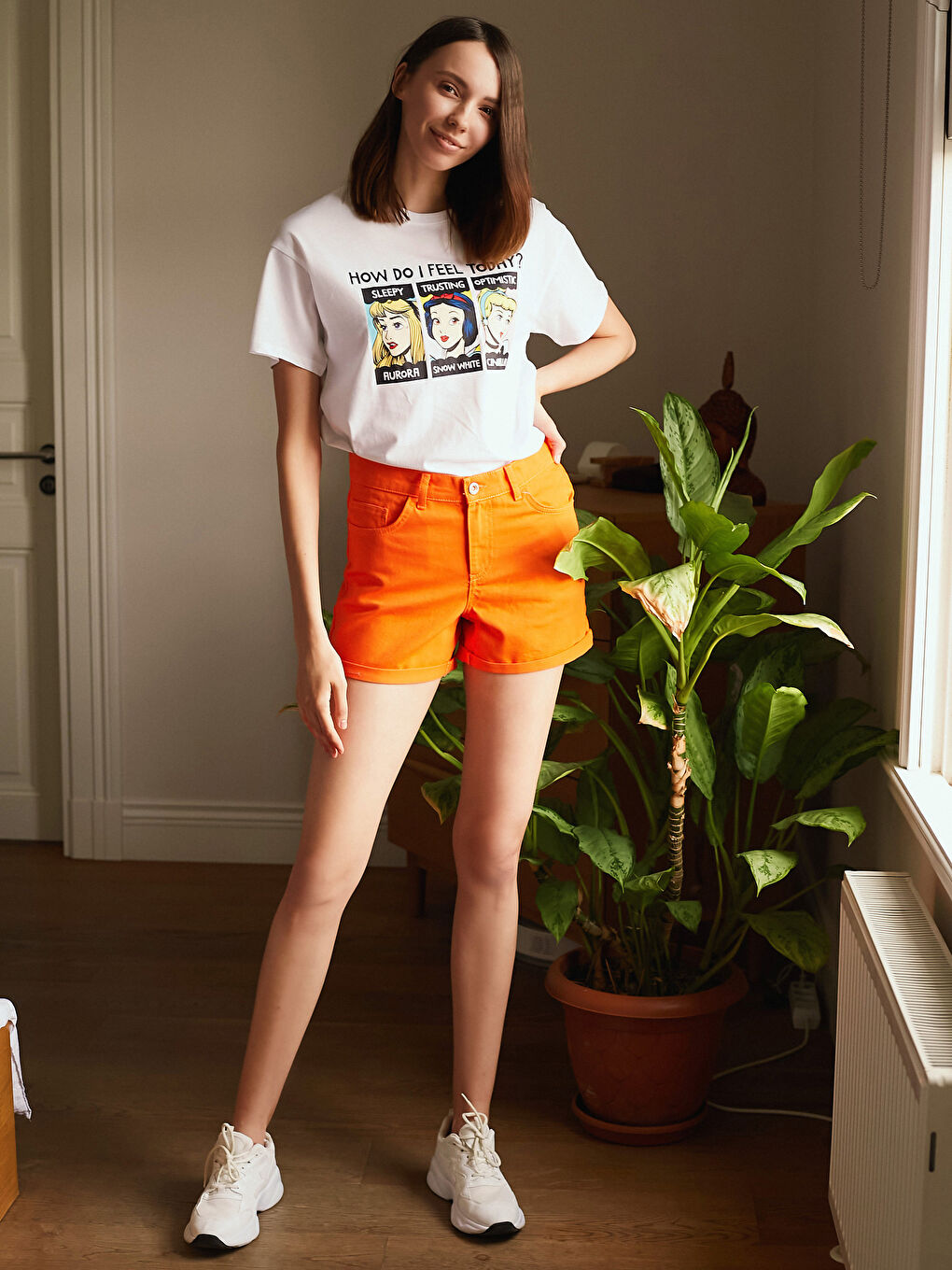 Disney Princesses Printed Cotton T-Shirt