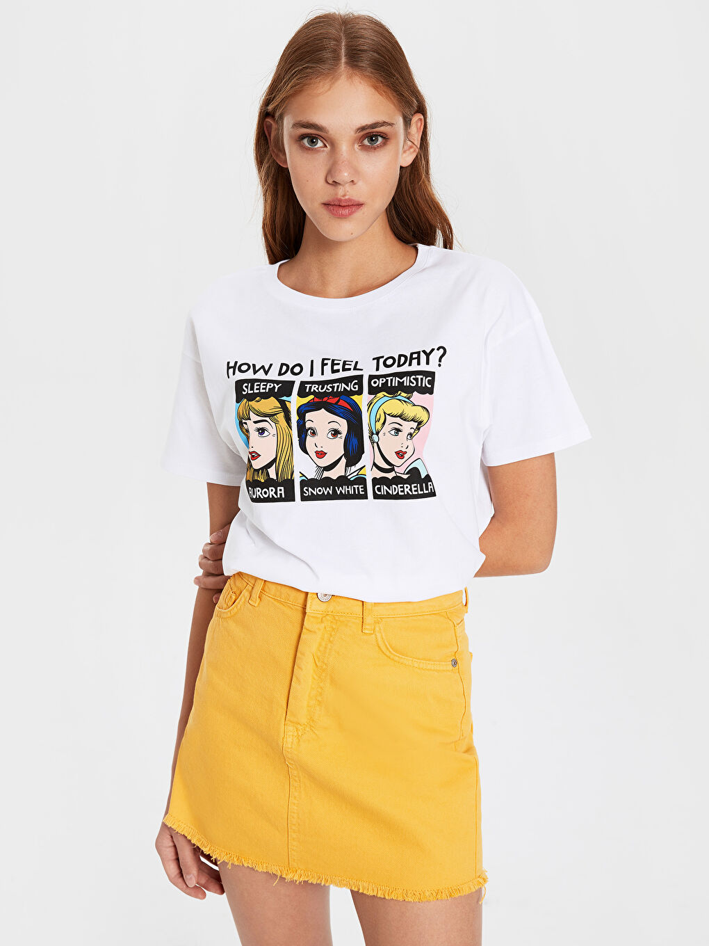 Disney Princesses Printed Cotton T-Shirt-3