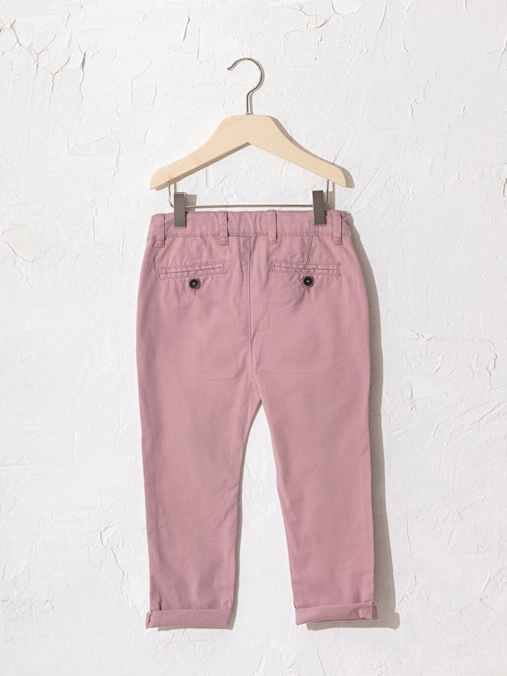Pembe Erkek Çocuk Chino Pantolon-1