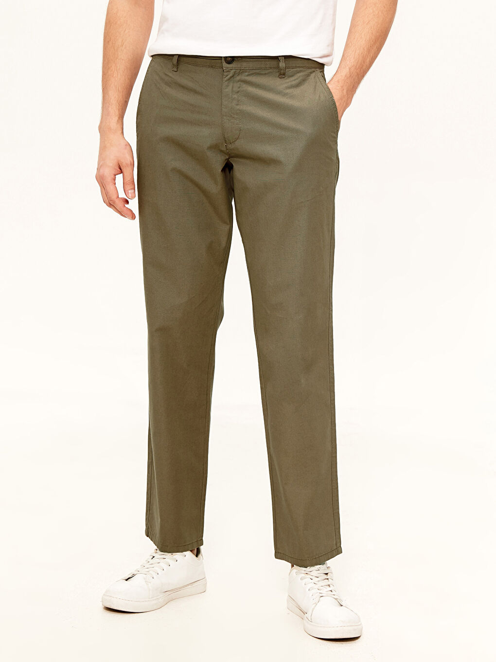 Pantaloni Chino Relax Fit Gabardine pentru Bărbați-2