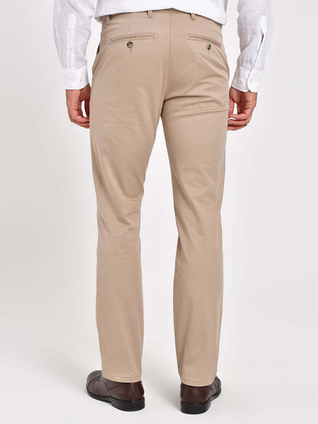 Normal Fit Gabardine Chino Trousers-2