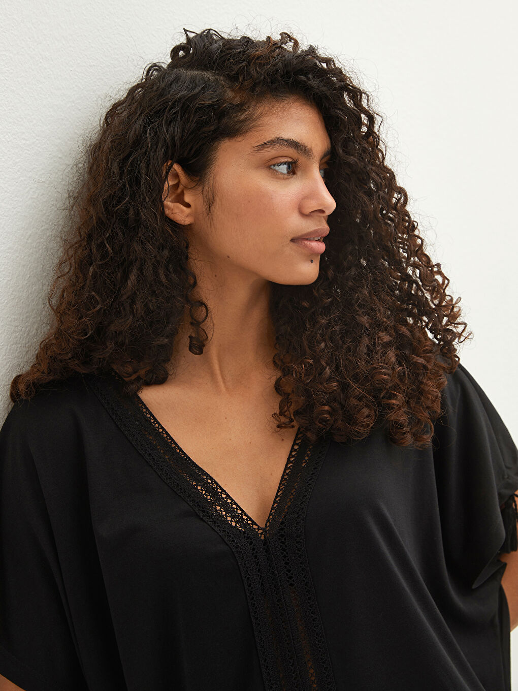 Yeni Siyah Plaj Elbisesi-3