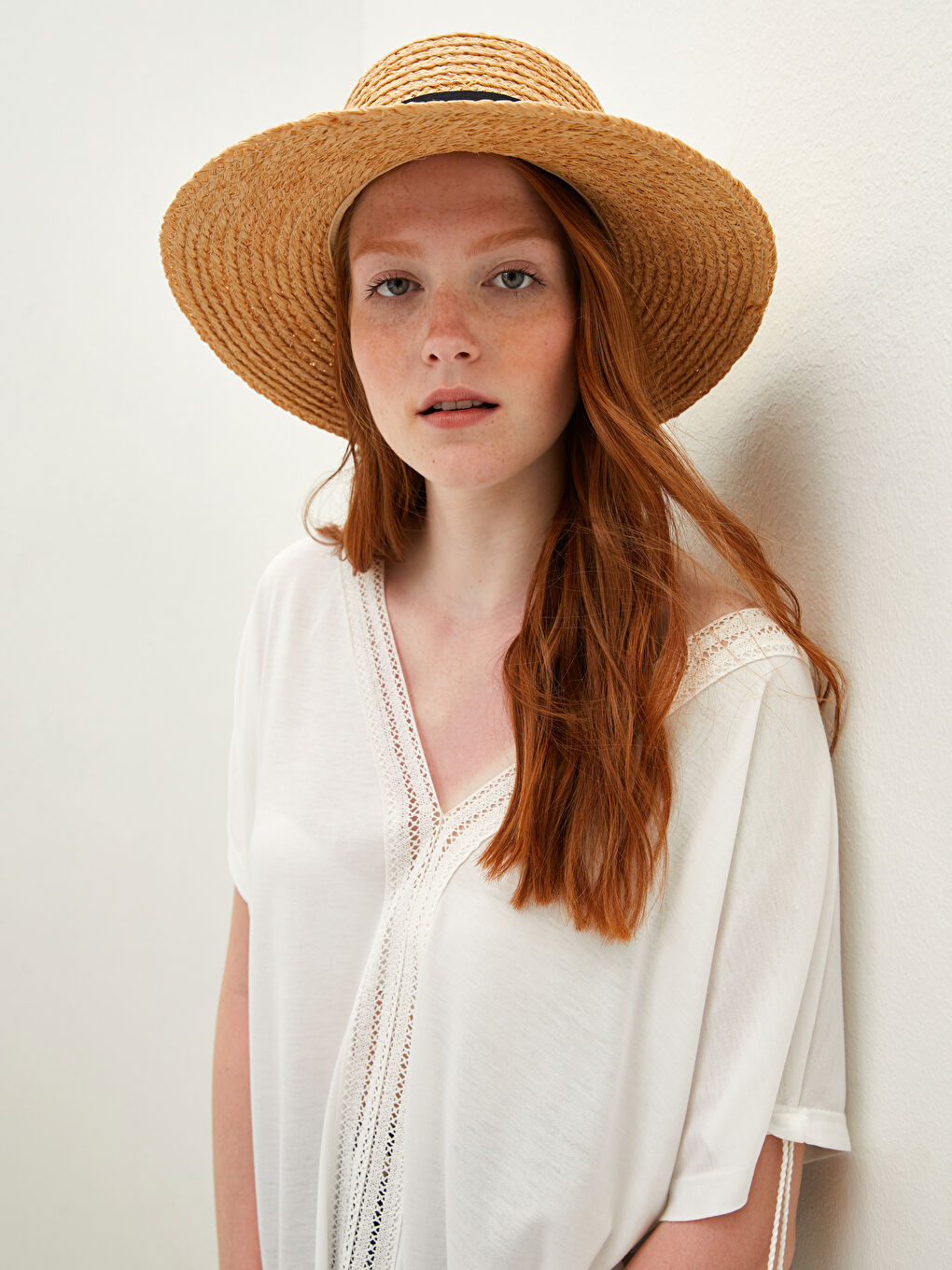 Ekru Plaj Elbisesi-3