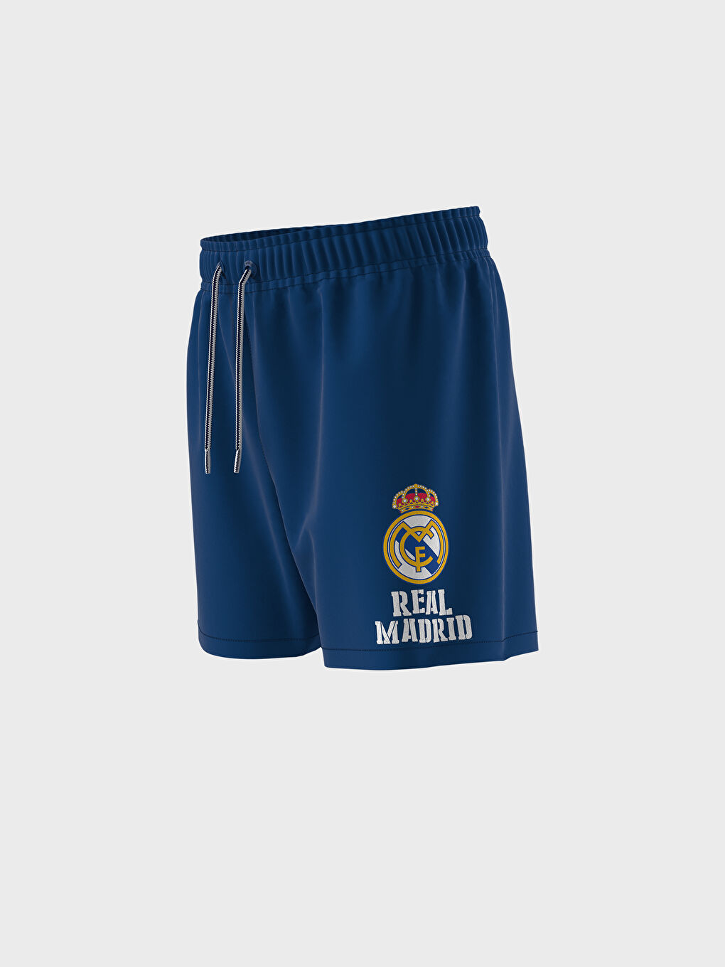 Круглий виріз Реал Мадрид З принтом Хлопчачий Атлет і Морські Шорти-6