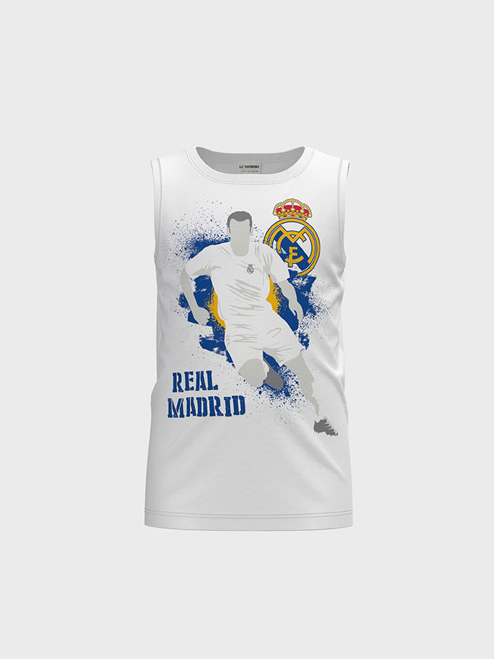 Круглий виріз Реал Мадрид З принтом Хлопчачий Атлет і Морські Шорти-2