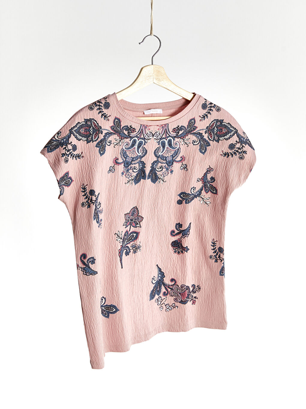 Pembe Açık Gülkurusu Tişört-1