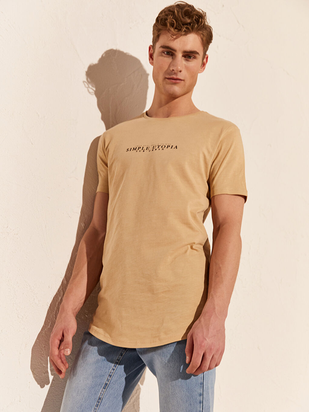 Футболки С Принтом Удлиненного Кроя-1