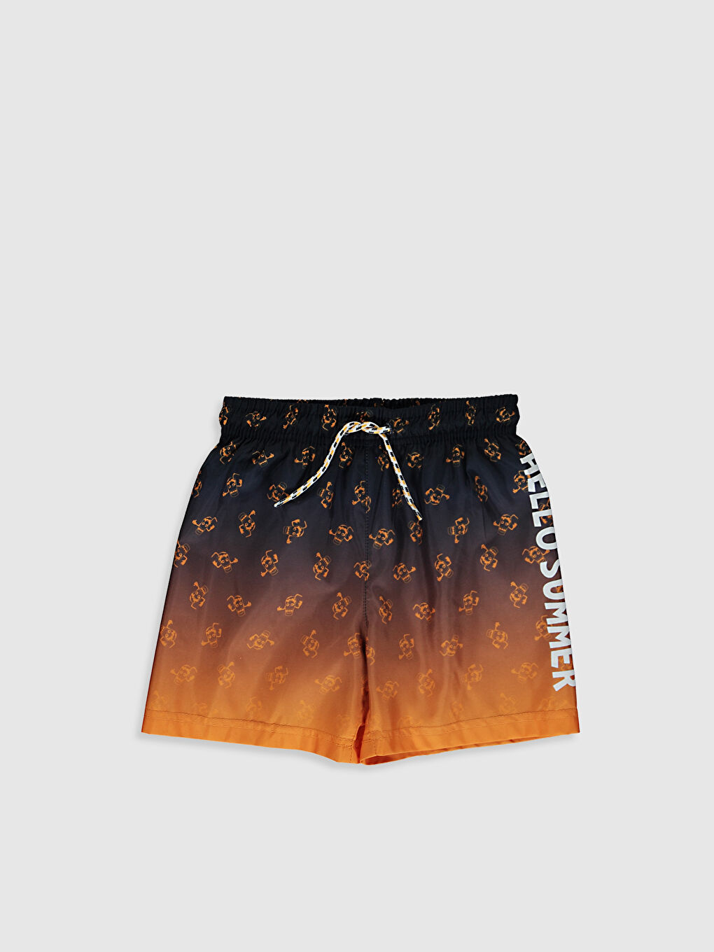 Turuncu Erkek Çocuk Atlet ve Deniz Şortu-3